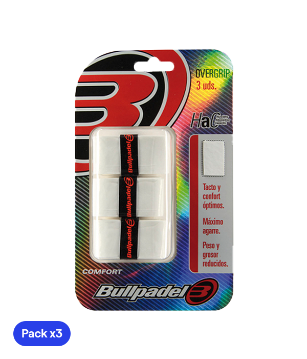Overgrips Bullpadel GB1200 Comfort Blanco (Pack x3)